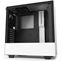 NZXT H510 - CA-H510B-W1 - Compact ATX Mid-Tower PC Gaming Case - Front I/O USB Type-C Port - Tempered Glass Side Panel - Cable Management System - Water-Cooling Ready